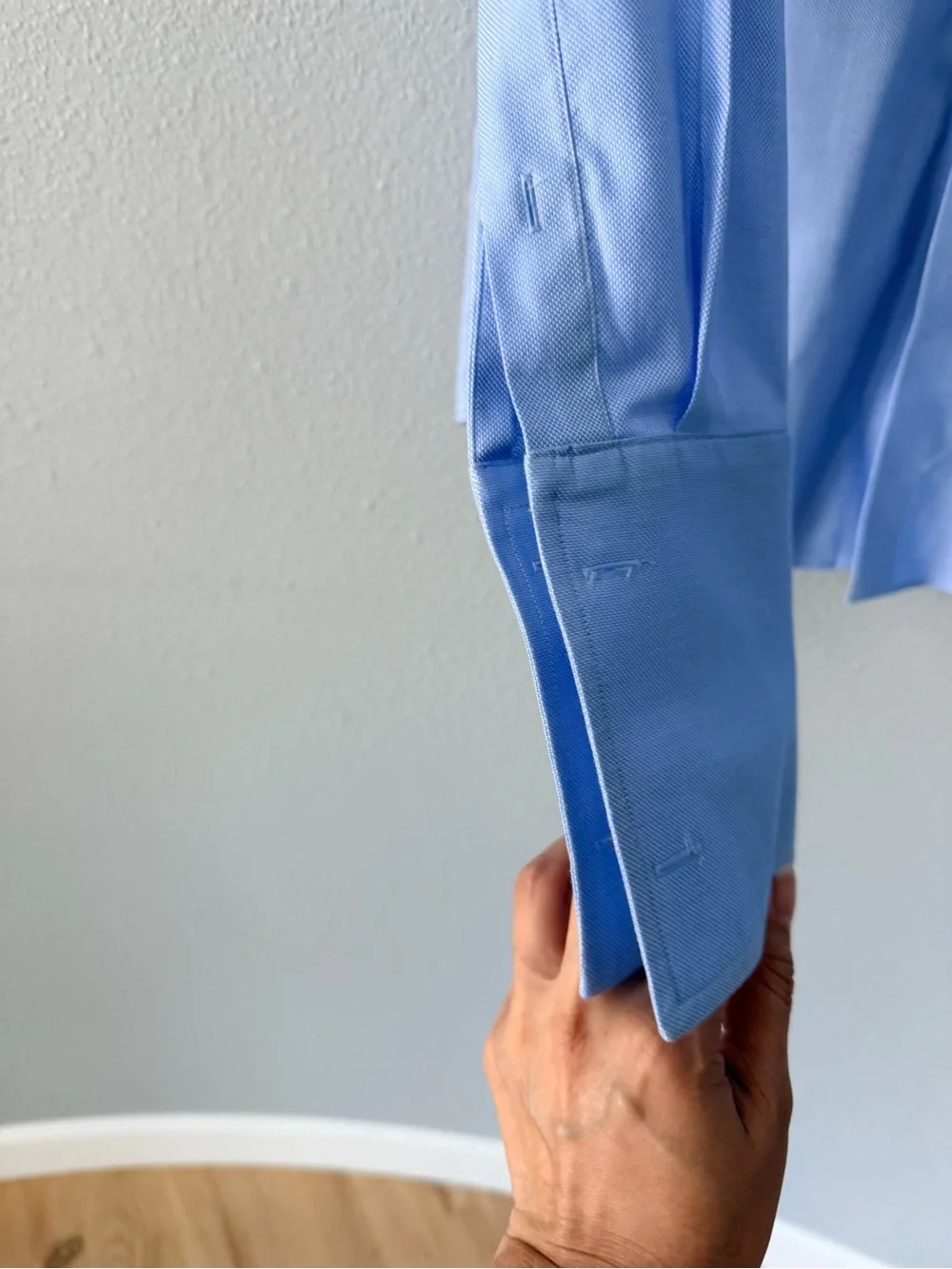 Banana Republic Men's Light Blue French Cuff Button-Up Dress Shirt Sz Small